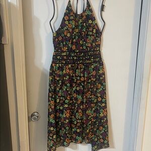 Vibrant Floral Midi Dress